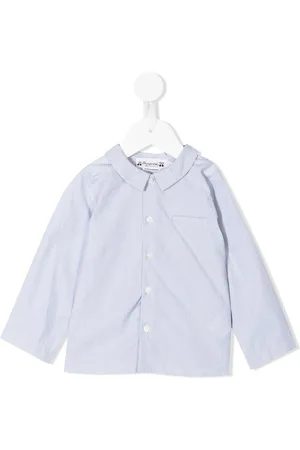 BONPOINT Vertical-stripe shirt