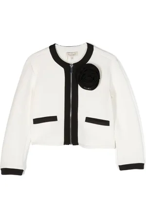 Twin-Set Floral-appliqué jacket