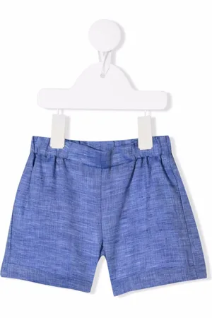 LA STUPENDERIA Cotton-linen blend shorts
