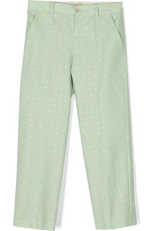 Gucci G dots wool lamé trousers