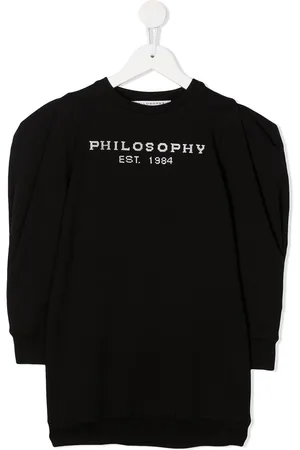 PHILOSOPHY DI LORENZO SERAFINI Logo embroidered puff sleeves sweatshirt