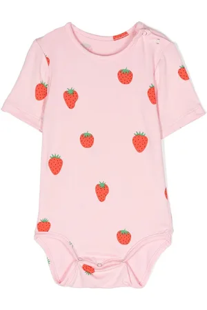 Wauw Capow by Bangbang Strawberry-print short-sleeved bodysuit