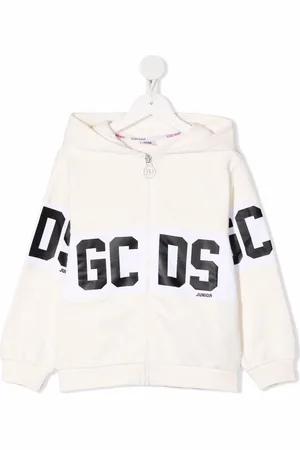GCDS Logo-print hooded jacket
