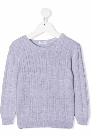 SIOLA Cable-knit cotton jumper