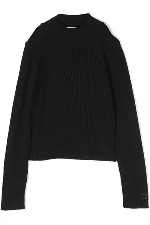 Elisabetta Franchi Mock-neck ribbed knit jumper