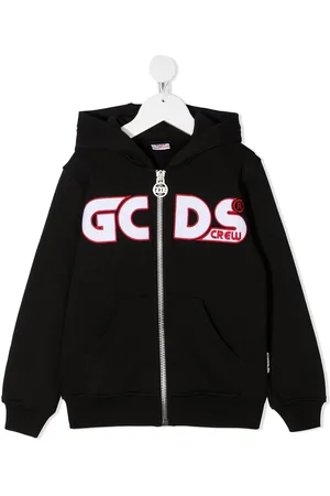 GCDS Logo zip-up hoodie