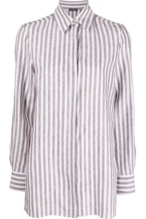 Kiton Vertical-stripe long-sleeve shirt