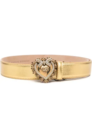 Dolce & Gabbana Heart-buckle leather belt
