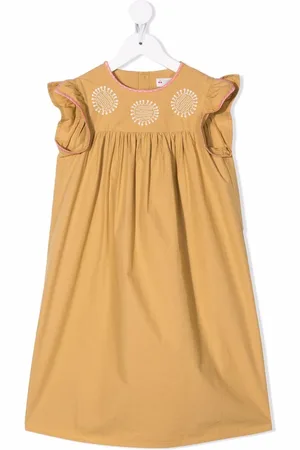 BONPOINT Ruffle-sleeve smock dress