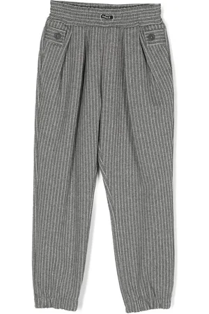 MONNALISA Striped tailored-cut trousers