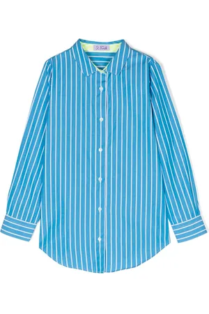 MC2 SAINT BARTH Long-sleeved striped cotton shirt
