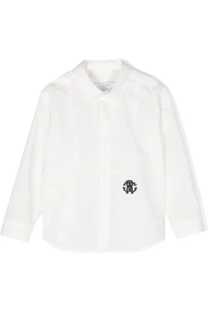 Roberto Cavalli Logo-embroidery cotton shirt