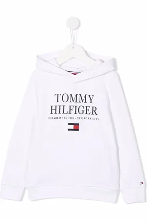Tommy Hilfiger Logo-print organic cotton hoodie