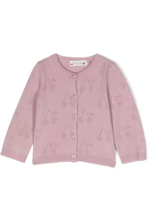 BONPOINT Cherry-motif cashmere cardigan
