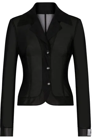 Dolce & Gabbana X Kim sheer single-breasted blazer