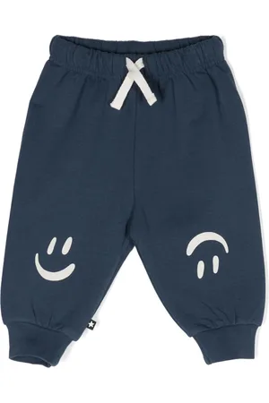 Molo Simeon smiley-motif track pants