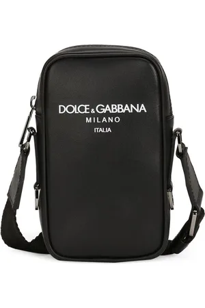 Dolce & Gabbana Logo-print leather shoulder bag