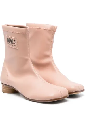 Maison Margiela Logo-patch leather ankle boots