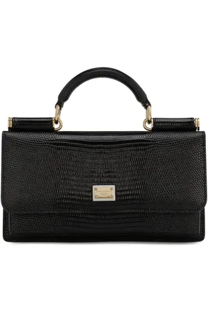 Dolce & Gabbana Mini Sicily iguana-print leather bag