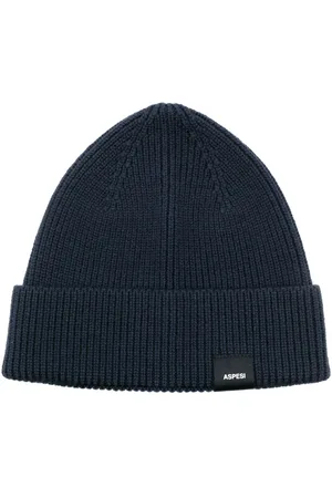 Aspesi Logo-patch ribbed beanie