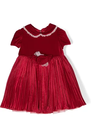MONNALISA Short-sleeve pleated dress