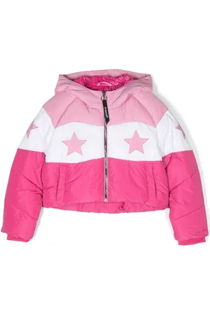 Pinko Star patch padded coat