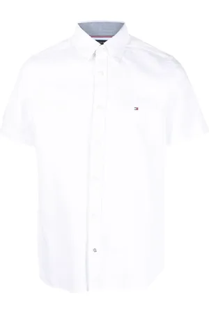 Tommy Hilfiger Logo-embroidered short-sleeve shirt