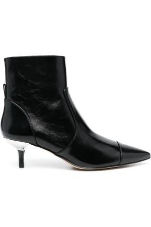 Michael Kors 60mm kitten-heel leather boots