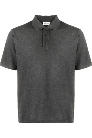 Saint Laurent Embroidered-logo polo shirt