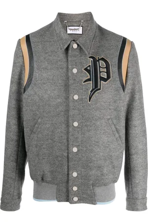 Philipp Plein Logo-appliqué cotton bomber jacket