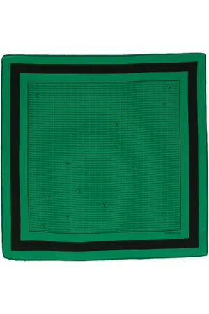 VALENTINO GARAVANI 1980s logo-print silk scarf