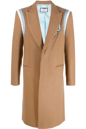 Philipp Plein Logo-patch single-breasted coat