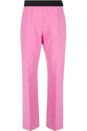 Msgm Logo-waistband tapered trousers