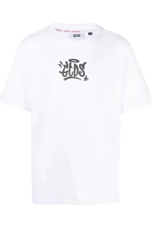 GCDS Graffiti-print cotton T-shirt