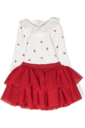MONNALISA Ruffle-detail babygrow set