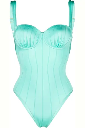 Noire Swimwear Ribbed balconette swimsuit