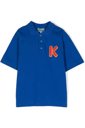 Kenzo Logo-embroidered cotton polo shirt
