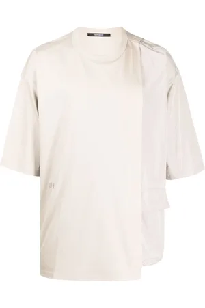 SONGZIO Logo-embroidered layered cotton T-shirt