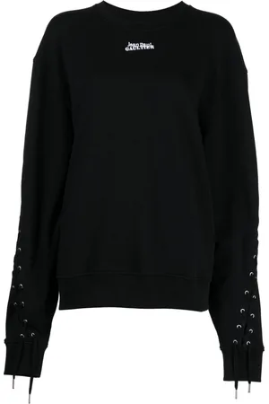 Jean Paul Gaultier Lace-up cotton sweatshirt
