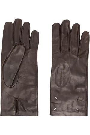 Maison Margiela Four-stitch leather gloves