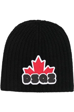 Dsquared2 Logo-patch ribbed beanie