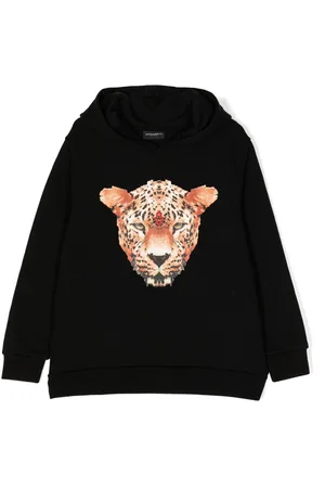 MARCELO BURLON Leopard-print cotton-blend sweatshirt