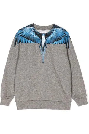MARCELO BURLON Wings-print cotton-blend sweatshirt