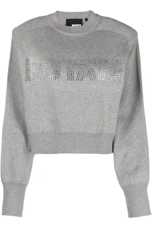 ROTATE Firm embellished organic cotton sweatshirt