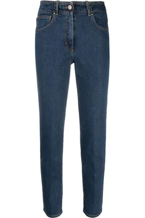 PESERICO SIGN High-waist cotton jeans