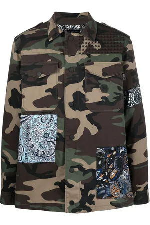 Philipp Plein Camouflage-print paisley-patch jacket