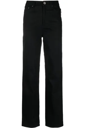 ROTATE Crystal-embellished straight-leg jeans