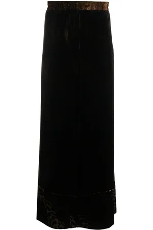 PIERRE-LOUIS MASCIA Velour wide-leg trousers