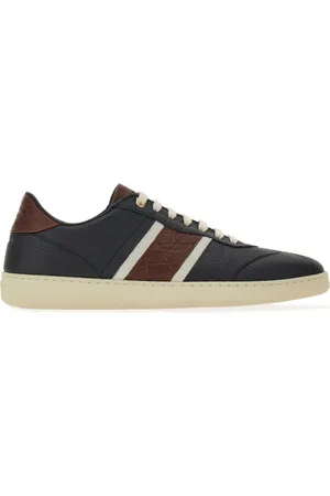 Salvatore Ferragamo Embossed leather sneakers