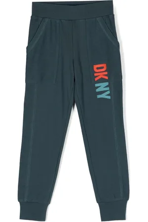DKNY Logo print patchwork track pants